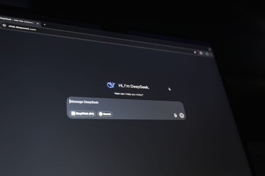Interface conversationnelle d'intelligence artificielle sur un écran