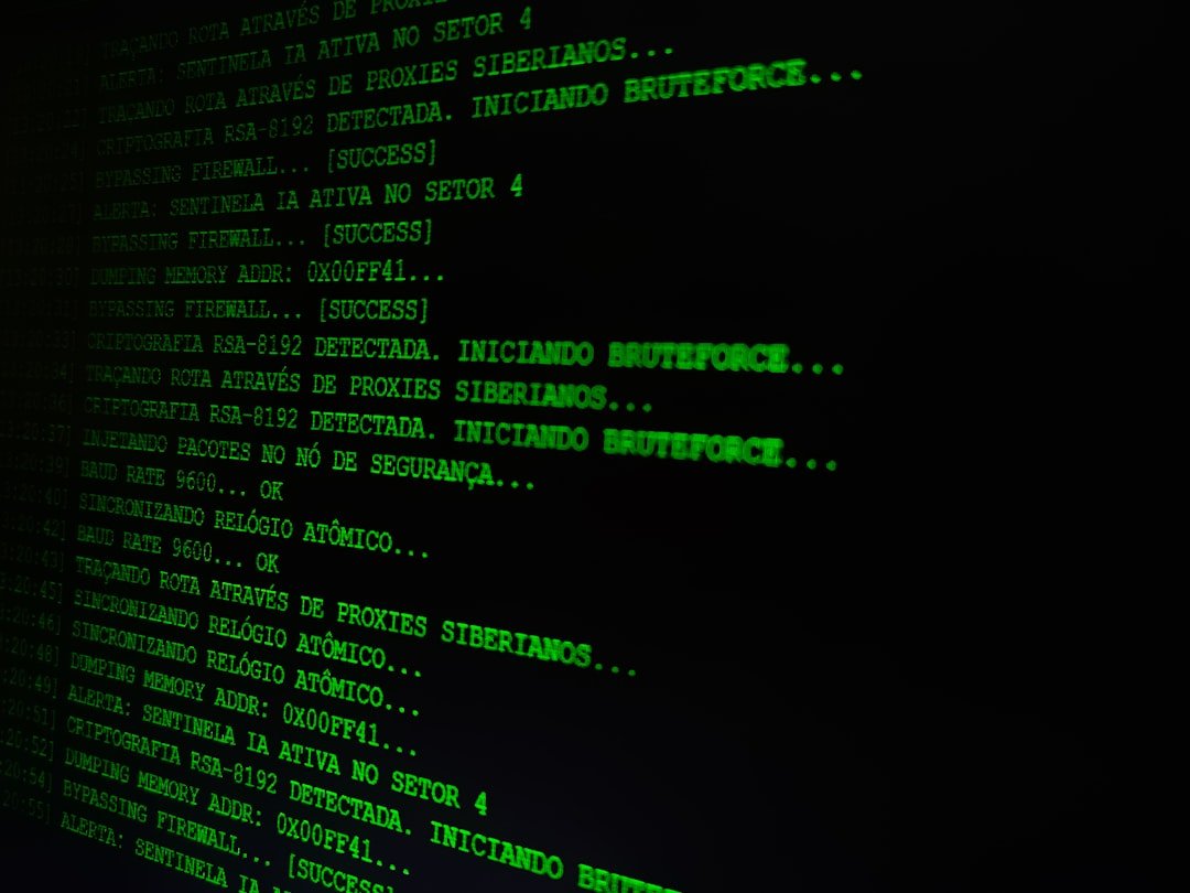 Lignes de code vertes sur fond noir, évoquant l'audit de sécurité d'un site web