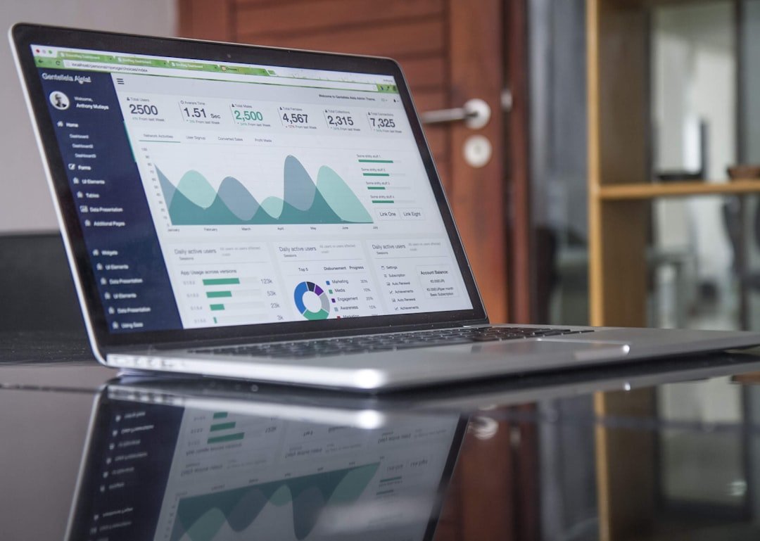 Écran affichant des statistiques de trafic web